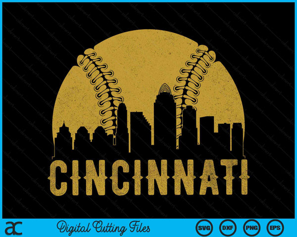 Cincinnati Baseball Fan SVG PNG Cutting Printable Files