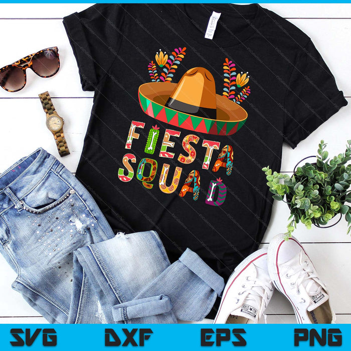 Cinco De Mayo Fiesta Squad Mexican Party Cinco De Mayo SVG PNG Digital Cutting Files