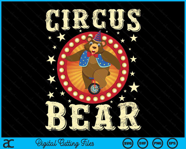 Circus Bear Costume Circus Bear SVG PNG Digital Printable Files