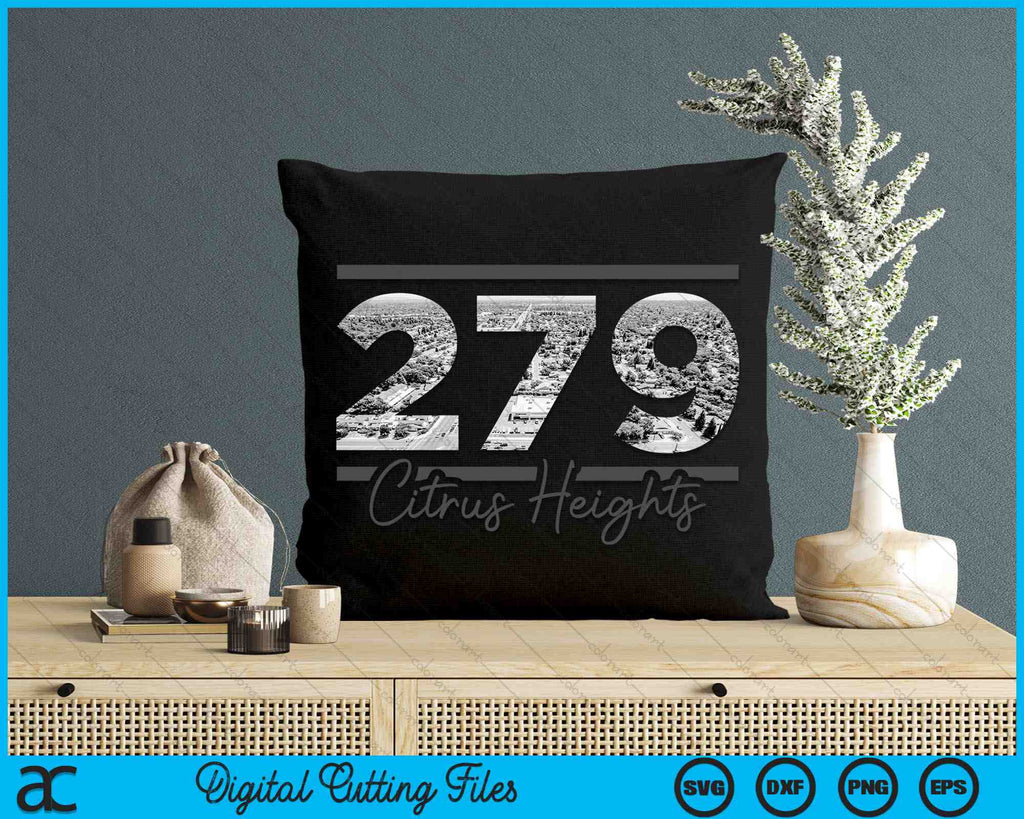Citrus Heights 279 Area Code Skyline California Vintage SVG PNG Files ...