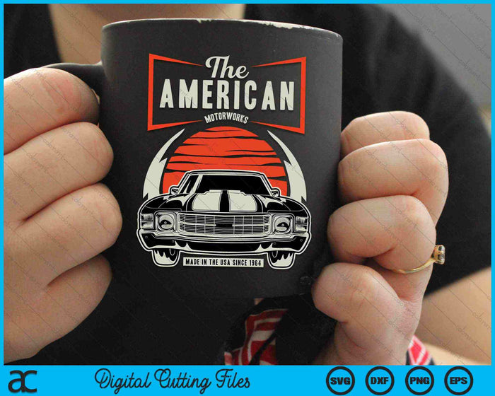 Classic American Muscle Car SVG PNG Digital Cutting Files Classic American Muscle Car SVG PNG Digital Cutting Files