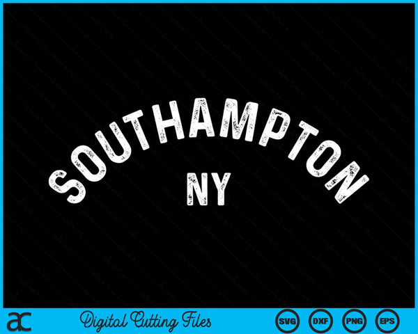 Classic Vintage Southampton New York Retro SVG PNG Digital Cutting Files
