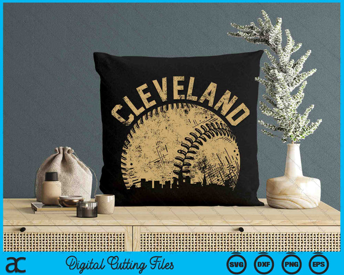 Cleveland Baseball Skyline Player Coach Fan SVG PNG Digital Printable Files Cleveland Baseball Skyline Player Coach Fan SVG PNG Digital Printable Files