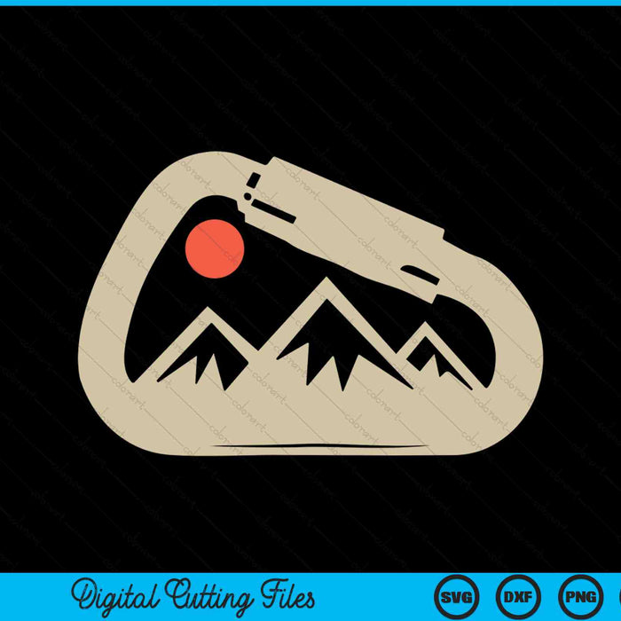 Climbing Retro SVG PNG Digital Cutting File