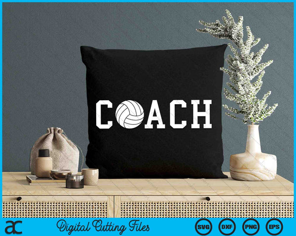 Coach Volleyball Team SVG PNG Digital Cutting Files
