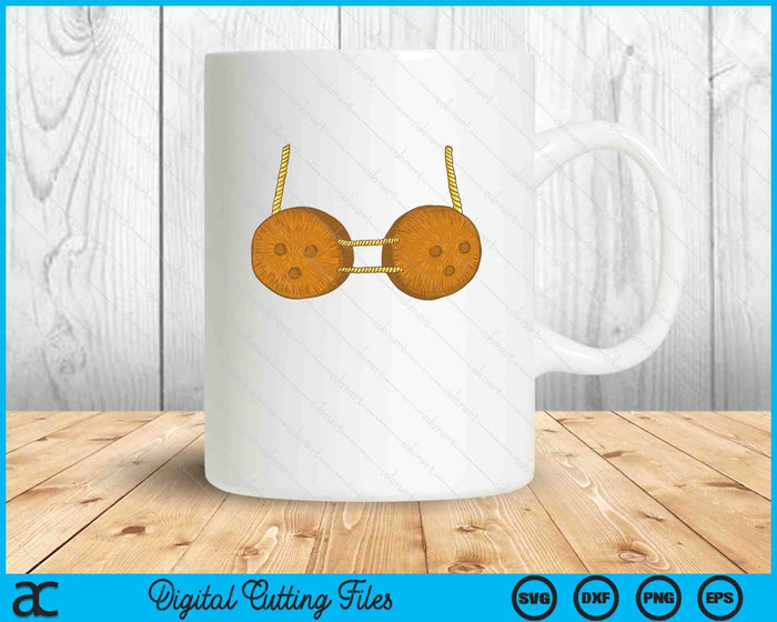 Coconut Shell Bra Hawaii Costume Carnival SVG PNG Digital Cutting Files Coconut Shell Bra Hawaii Costume Carnival SVG PNG Digital Cutting Files