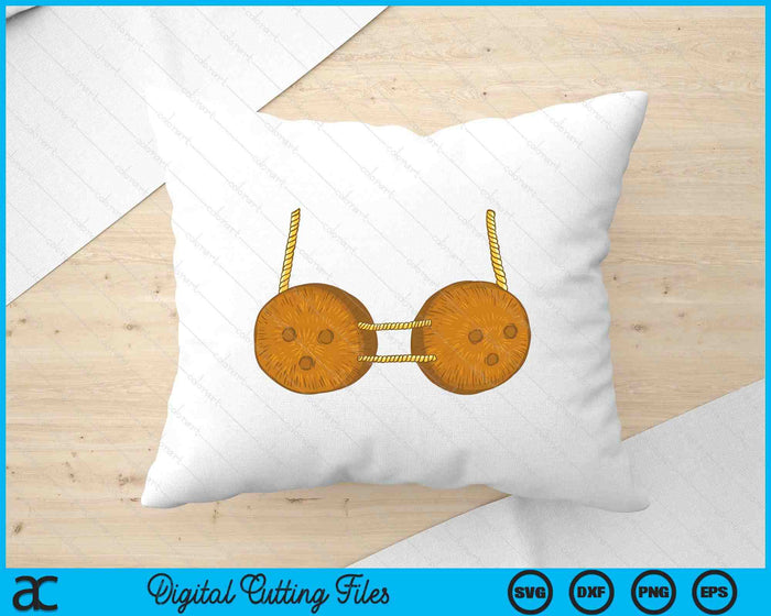 Coconut Shell Bra Hawaii Costume Carnival SVG PNG Digital Cutting Files Coconut Shell Bra Hawaii Costume Carnival SVG PNG Digital Cutting Files