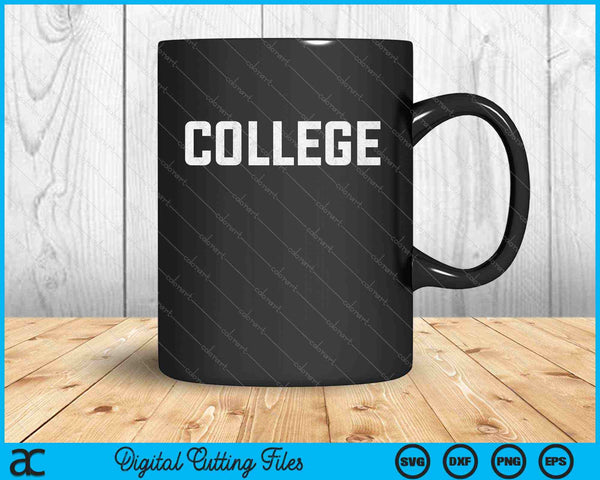 College' 80s Party House Movie Classic College SVG PNG Cutting Printable Files