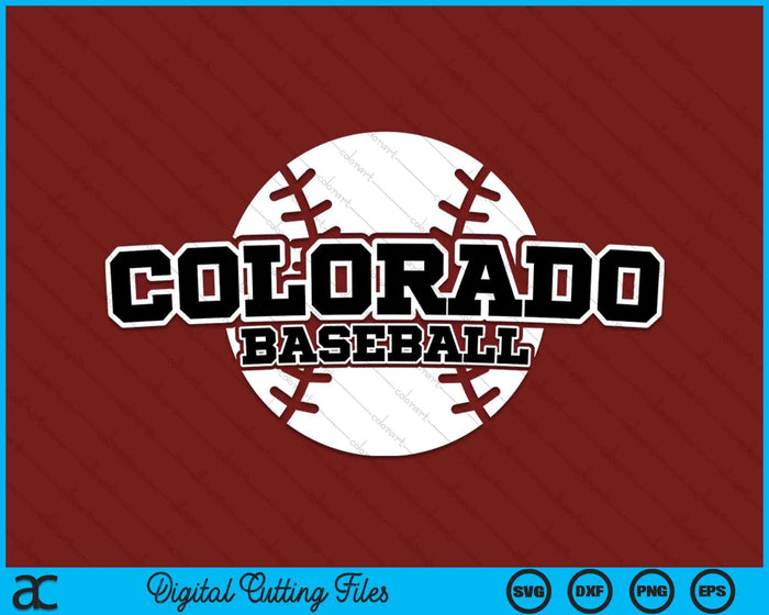 Colorado honkbal blok lettertype SVG PNG digitale snijbestanden Colorado honkbal blok lettertype SVG PNG digitale snijbestanden