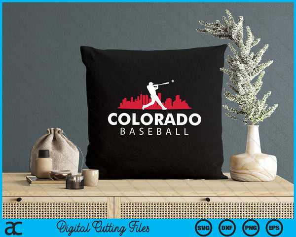 Colorado Baseball Vintage Minimalist Retro Baseball Lover SVG PNG Digital Printable Files