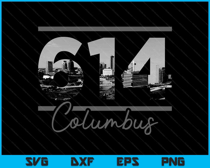 Columbus 614 Area Code Skyline Ohio Vintage SVG PNG Cutting Printable Files Columbus 614 Area Code Skyline Ohio Vintage SVG PNG Cutting Printable Files