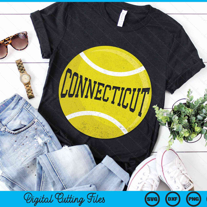 Connecticut Tennis Fan SVG PNG Digital Cutting Files Connecticut Tennis Fan SVG PNG Digital Cutting Files