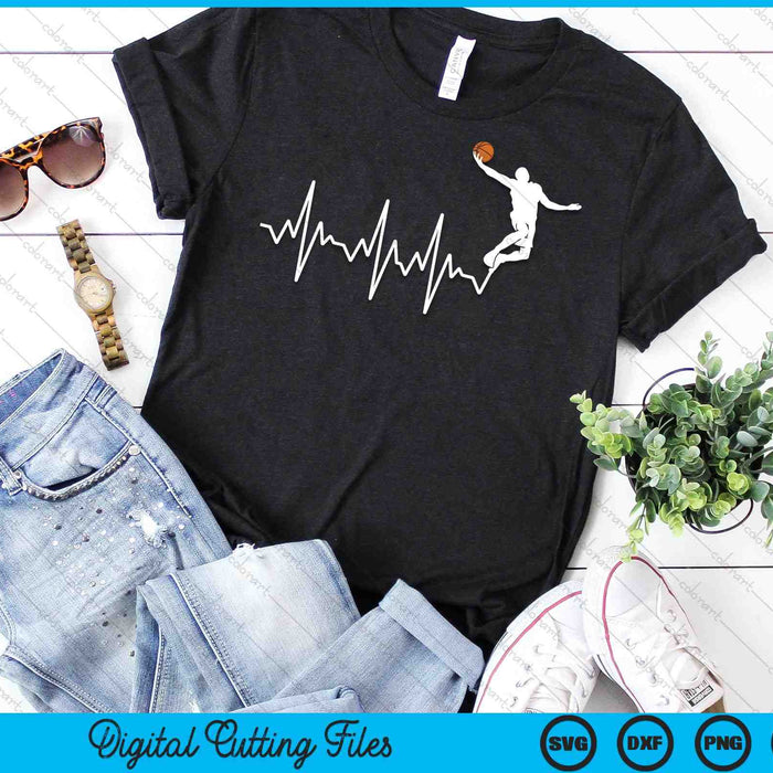 Basketball Player Heatbeat Basketball Lover SVG PNG Digital Cutting Files Basketball Player Heatbeat Basketball Lover SVG PNG Digital Cutting Files