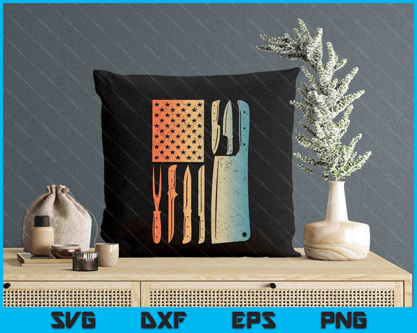Cool Chef Art For Men Women Sous Chef Knives Culinary Cook SVG PNG Digital Printable Files