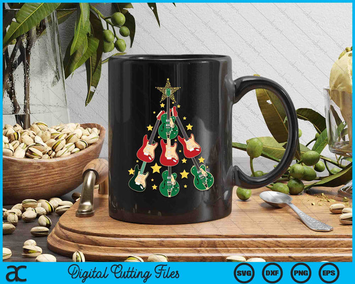 Cool Guitar Christmas Tree Guitar Lovers Christmas Tree SVG PNG Digital Printable Files Cool Guitar Christmas Tree Guitar Lovers Christmas Tree SVG PNG Digital Printable Files