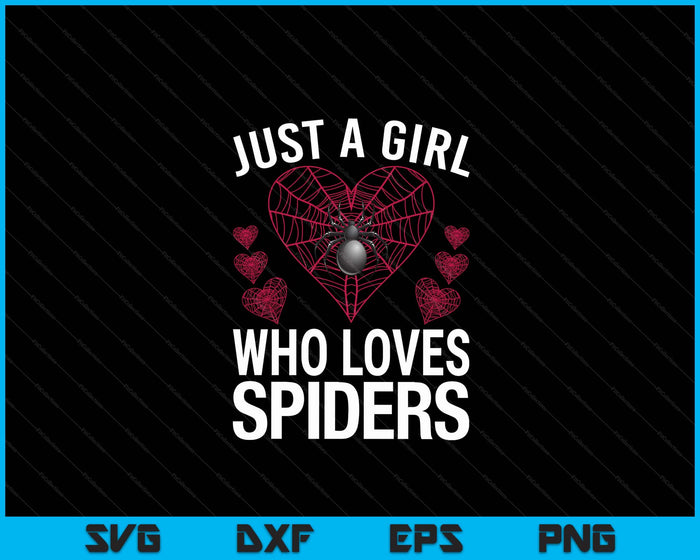Cool Spider Design For Women Girls Tarantula Spider Lover SVG PNG Digital Cutting Files