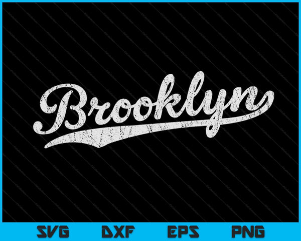 Cool Vintage Brooklyn NY Retro SVG PNG Digital Cutting Files