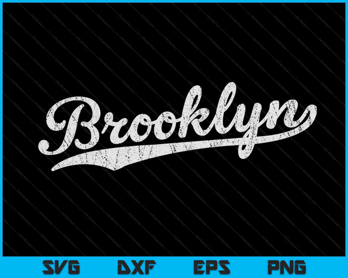 Cool Vintage Brooklyn NY Retro SVG PNG digitale snijbestanden Cool Vintage Brooklyn NY Retro SVG PNG digitale snijbestanden