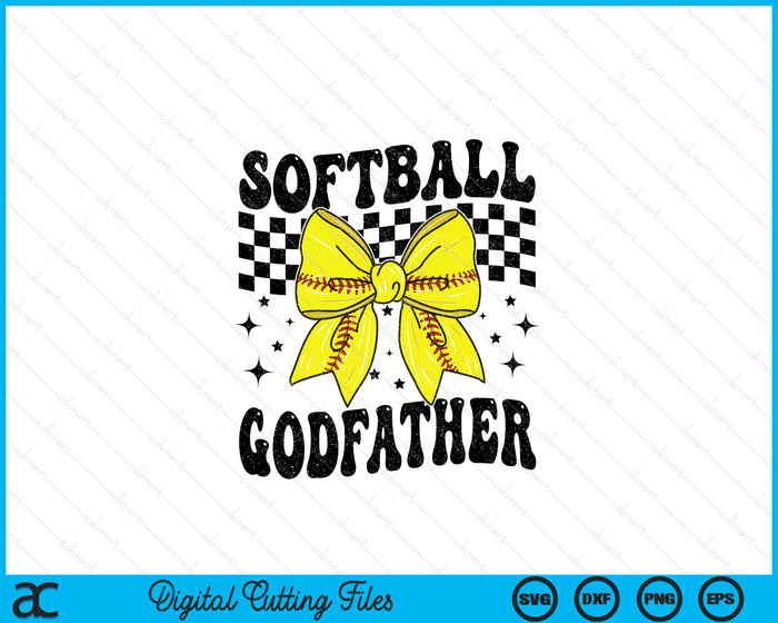 Coquette Bow Softball Godfather Game Day SVG PNG Digital Printable Files Coquette Bow Softball Godfather Game Day SVG PNG Digital Printable Files