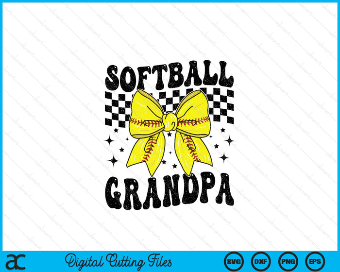 Coquette Bow Softball Grandpa Game Day SVG PNG Digital Printable Files Coquette Bow Softball Grandpa Game Day SVG PNG Digital Printable Files