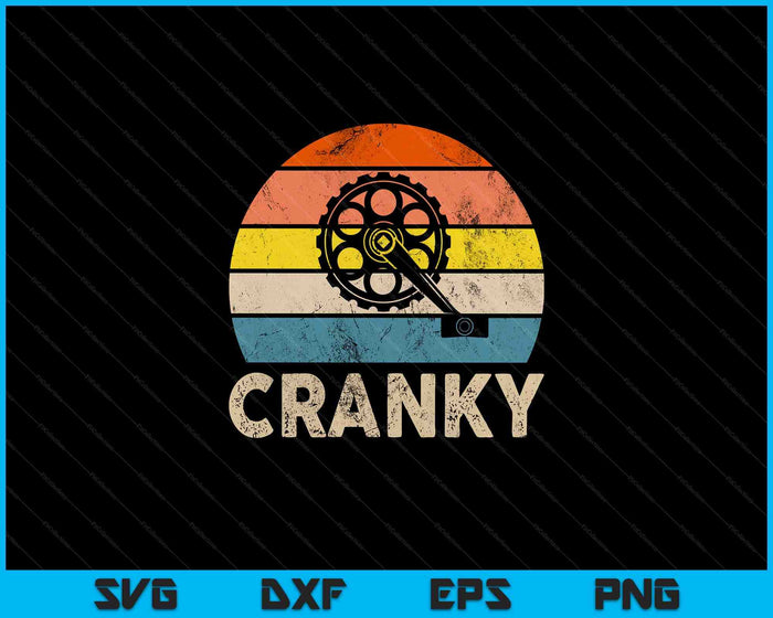 Cranky Vintage Sun Funny Bicycle Lovers Cycling Cranky SVG PNG Digital Cutting File Cranky Vintage Sun Funny Bicycle Lovers Cycling Cranky SVG PNG Digital Cutting File