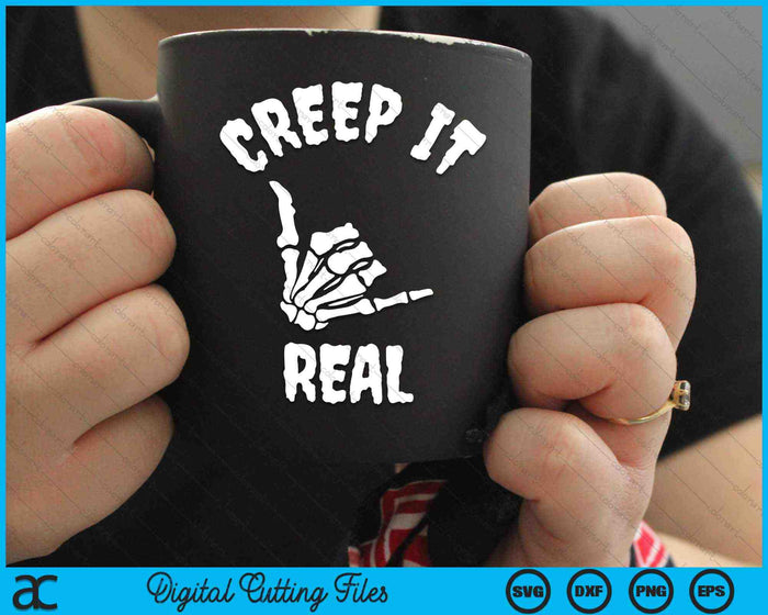 Creep It Real, Hang Loose Skeleton Hand SVG PNG Cortando archivos imprimibles Creep It Real, Hang Loose Skeleton Hand SVG PNG Cortando archivos imprimibles