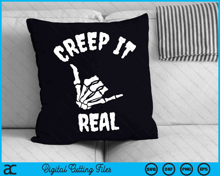 Creep It Real, Hang Loose Skeleton Hand SVG PNG Cortando archivos imprimibles Creep It Real, Hang Loose Skeleton Hand SVG PNG Cortando archivos imprimibles