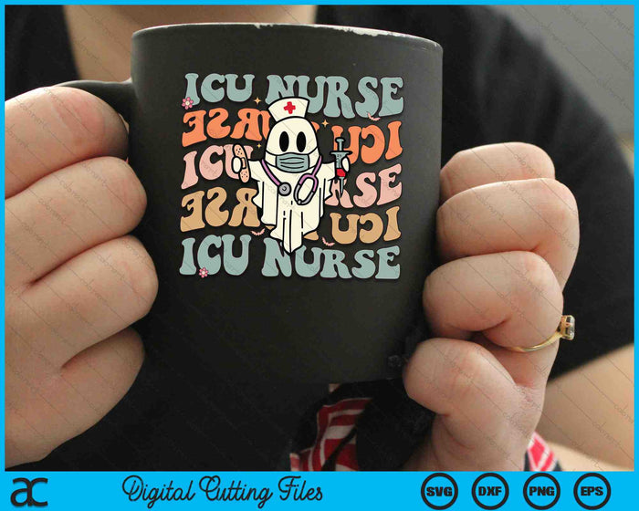 Critical Care Nurse ICU Neonatal Groovy Halloween Nursing SVG PNG Digital Cutting Files Critical Care Nurse ICU Neonatal Groovy Halloween Nursing SVG PNG Digital Cutting Files