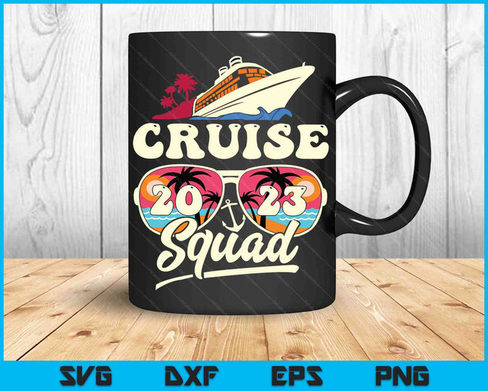 Cruise Squad 2023 Family Vacation Matching Family SVG PNG Digital Cutting Files