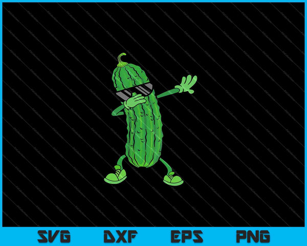 Cucumber Dabbing Pickle Dancing Lover SVG PNG Cutting Printable Files
