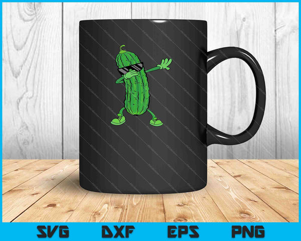 Cucumber Dabbing Pickle Dancing Lover SVG PNG Cutting Printable Files