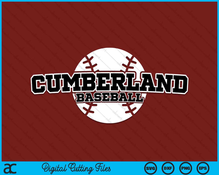 Cumberland honkbal blok lettertype SVG PNG digitale snijbestanden Cumberland honkbal blok lettertype SVG PNG digitale snijbestanden