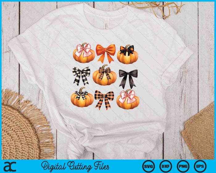 Cute Coquette Bows Pumpkin Season Halloween Autumn Fall SVG PNG Digital Printable Files Cute Coquette Bows Pumpkin Season Halloween Autumn Fall SVG PNG Digital Printable Files