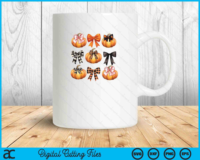 Cute Coquette Bows Pumpkin Season Halloween Autumn Fall SVG PNG Digital Printable Files Cute Coquette Bows Pumpkin Season Halloween Autumn Fall SVG PNG Digital Printable Files