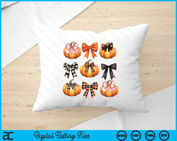 Cute Coquette Bows Pumpkin Season Halloween Autumn Fall SVG PNG Digital Printable Files Cute Coquette Bows Pumpkin Season Halloween Autumn Fall SVG PNG Digital Printable Files