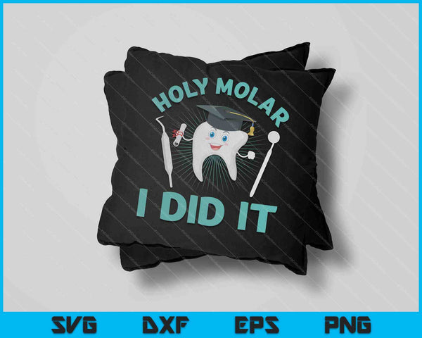 Schattig mondhygiënist Graduate Gift tandarts afstuderen SVG PNG snijden afdrukbare bestanden