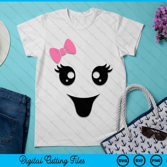 Female Ghost Face Scary Horror Halloween Costume SVG PNG Digital Cutting Files Female Ghost Face Scary Horror Halloween Costume SVG PNG Digital Cutting Files