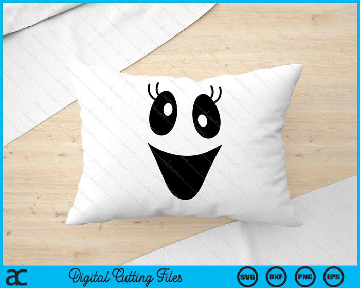 Cute Female Ghost Face Outfit for Halloween Costumes SVG PNG Digital Cutting Files Cute Female Ghost Face Outfit for Halloween Costumes SVG PNG Digital Cutting Files
