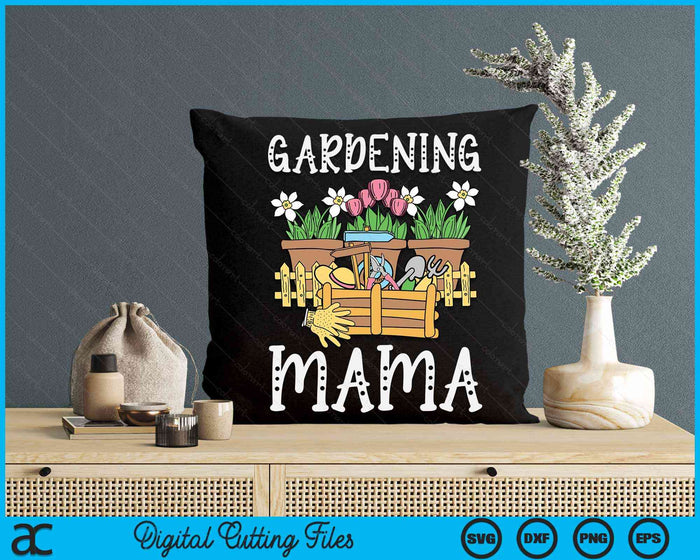 Cute Gardening Mama Vegetable Garden Gardener SVG PNG Digital Printable Files
