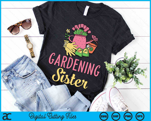 Cute Gardening Sister Vegetable Garden Gardener SVG PNG Digital Cutting Files