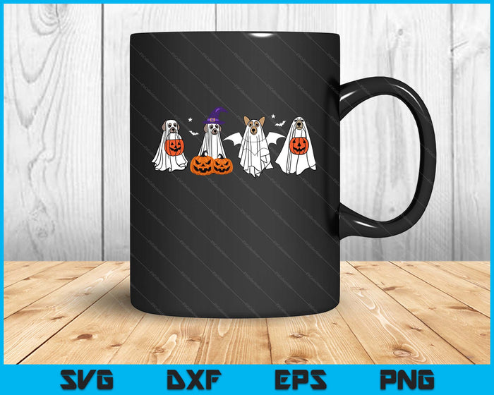 Cute Ghost Dogs Halloween Dog Lover Men Women Kids Costume SVG PNG Digital Cutting File Cute Ghost Dogs Halloween Dog Lover Men Women Kids Costume SVG PNG Digital Cutting File