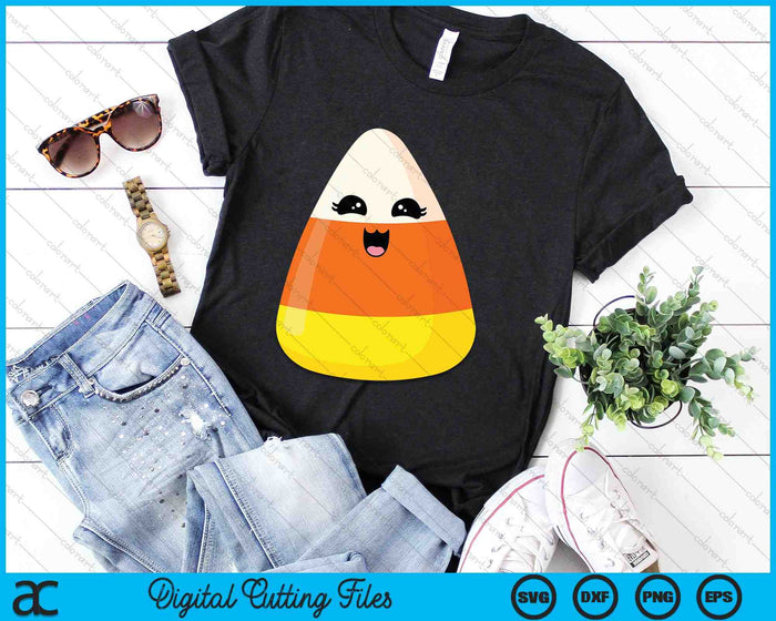 Cute Halloween Candy Corn Costume Kawaii SVG PNG Digital Cutting Files Cute Halloween Candy Corn Costume Kawaii SVG PNG Digital Cutting Files