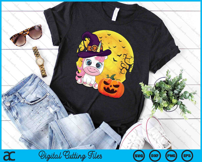 Cute Halloween Girls Women Witchy Unicorn Halloween SVG PNG Digital Cutting File Cute Halloween Girls Women Witchy Unicorn Halloween SVG PNG Digital Cutting File