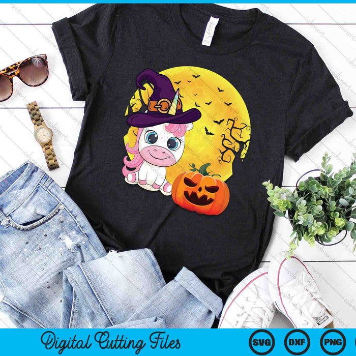 Cute Halloween Girls Women Witchy Unicorn Halloween SVG PNG Digital Cutting File Cute Halloween Girls Women Witchy Unicorn Halloween SVG PNG Digital Cutting File
