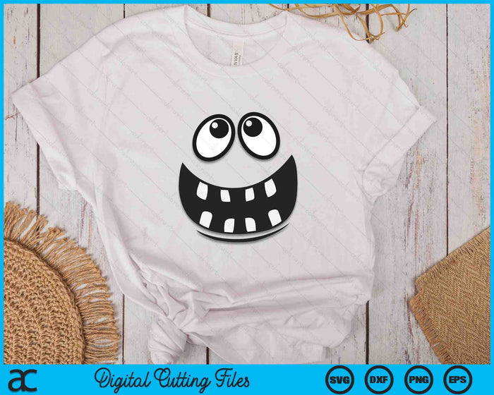 Lindo Halloween Monster Face SVG PNG Archivos de corte digital Lindo Halloween Monster Face SVG PNG Archivos de corte digital