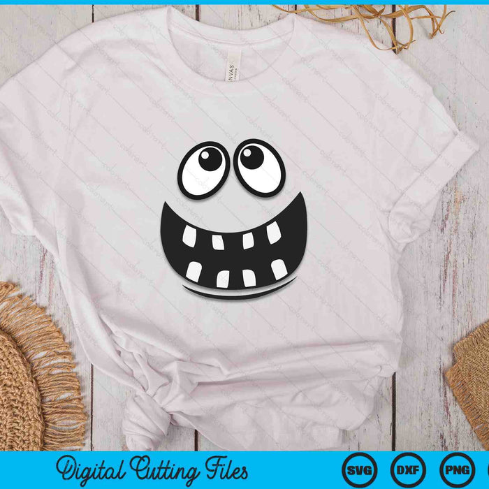 Lindo Halloween Monster Face SVG PNG Archivos de corte digital Lindo Halloween Monster Face SVG PNG Archivos de corte digital