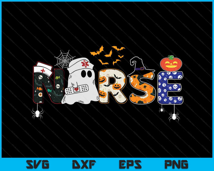 Halloween Nurse Zombie Halloween Pattern SVG PNG Digital Cutting Files Halloween Nurse Zombie Halloween Pattern SVG PNG Digital Cutting Files
