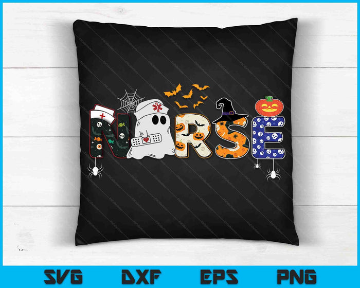 Halloween Nurse Zombie Halloween Pattern SVG PNG Digital Cutting Files Halloween Nurse Zombie Halloween Pattern SVG PNG Digital Cutting Files