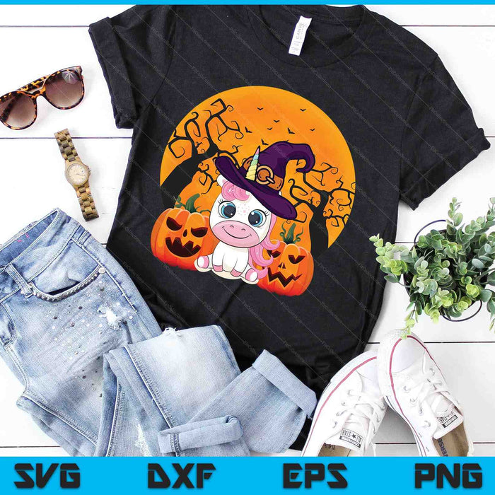 Cute Halloween Witchy Unicorn Halloween SVG PNG Digital Cutting Files Cute Halloween Witchy Unicorn Halloween SVG PNG Digital Cutting Files