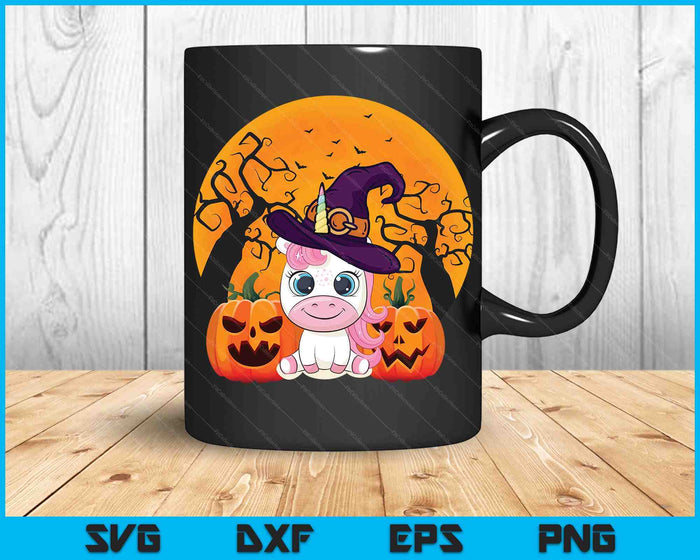 Cute Halloween Witchy Unicorn Halloween SVG PNG Digital Cutting Files Cute Halloween Witchy Unicorn Halloween SVG PNG Digital Cutting Files